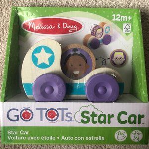 New Melissa & Doug Go Tots Wooden Star Car, 12m+